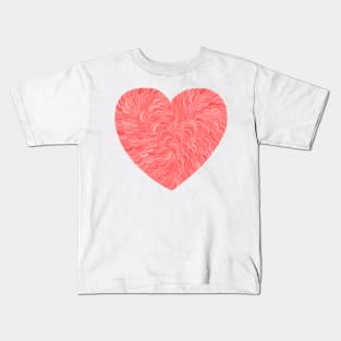 Holiday Peppermint Heart Kids T-Shirt